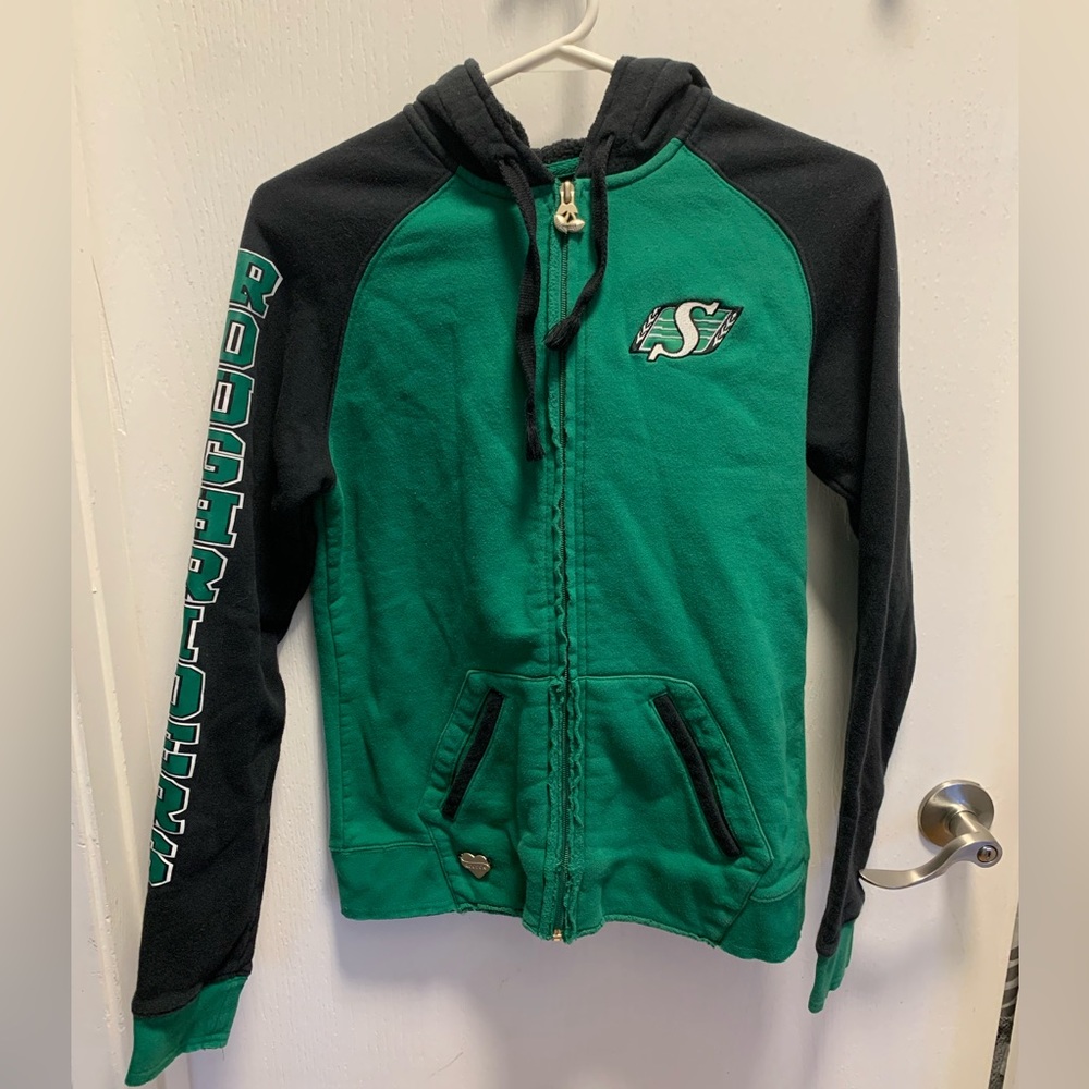 CFL Saskatchewan Roughriders Women’s Zip up hoodie - Size L